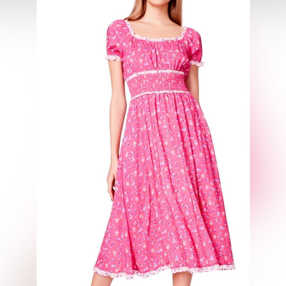 Betsey Johnson Pink Ditsy Floral Dress